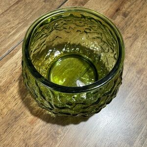 Vintage mid-century modern E. O. Brody green bowl/vase